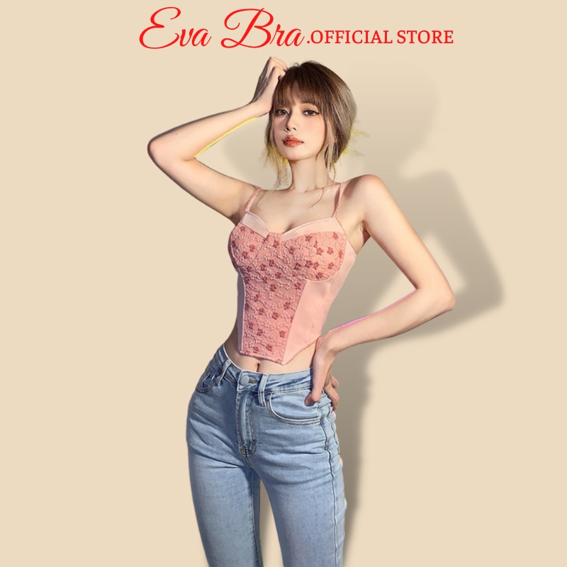 Áo Bra ren Eva Bra mềm mại bralette không gọng nâng ngực mút mỏng GB1927