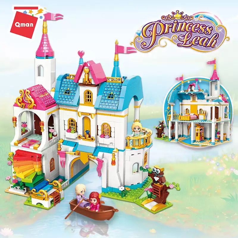 Bộ lắp ráp lâu đài Công Chúa Elsa tương thích lego friend Đồ chơi xếp hình cho bé gái - Hãng qman / enlighten