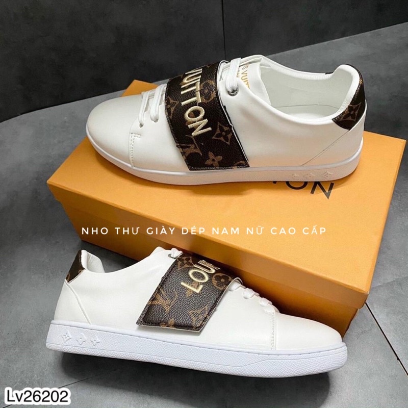 Giày lv quai chéo nam 💕 giày thể thao nam cao cấp , Full box