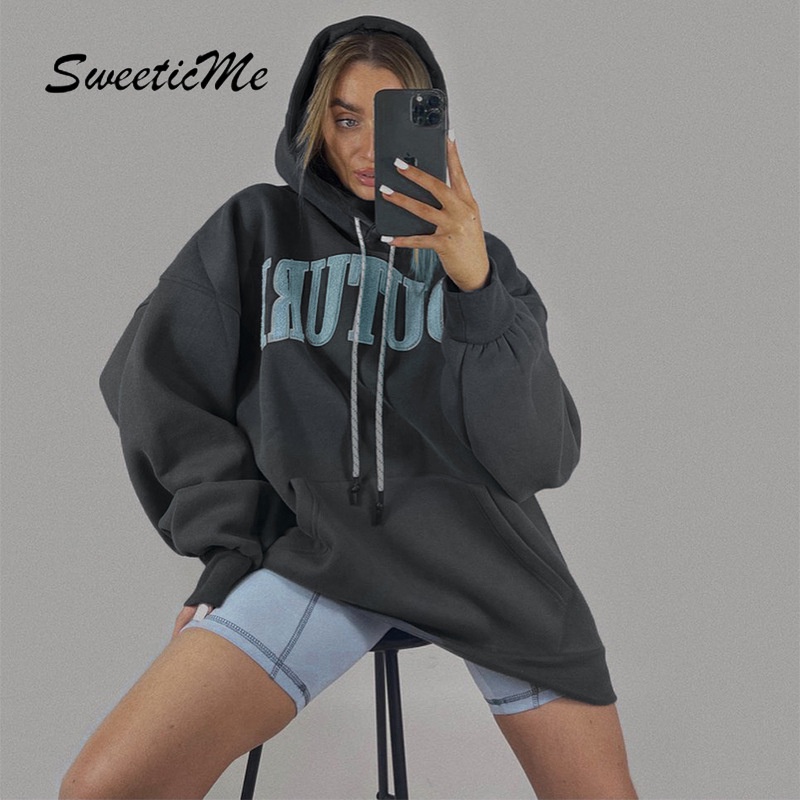 Áo sweater dài tay in họa tiết chữ thời trang 2021 trẻ trung thời trang cho nữ | BigBuy360 - bigbuy360.vn