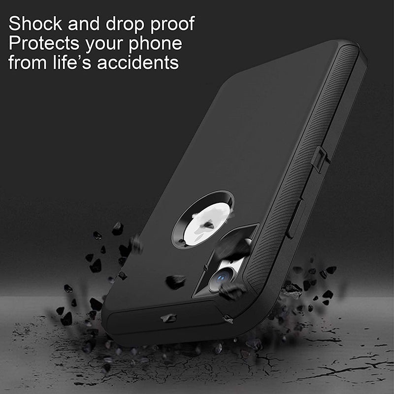 Ốp Điện Thoại TPU + PC 3 Trong 1 Chống Sốc Cho iPhone 12 11 Pro X XS Max XR 7 8 6 6S Plus