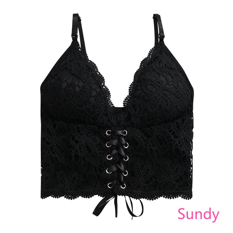 Áo Lót Hai Dây Phối Ren Quyến Rũ Thời Trang Mùa Hè Cho Nữ