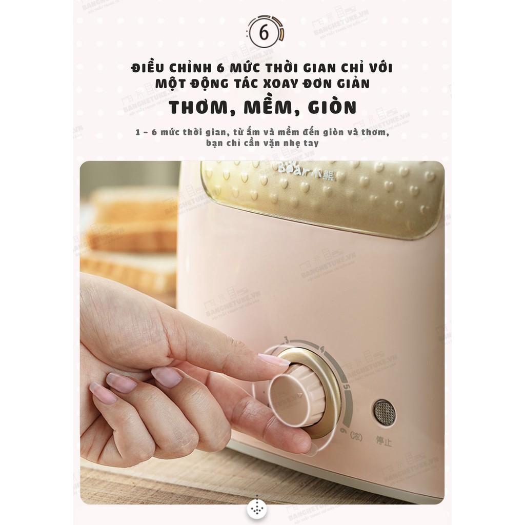 [BH 18 THÁNG] [TẶNG ĐẦU CHUYỂN] Máy nướng bánh mì sandwich Bear DSL-601 chính hãng tiện dụng