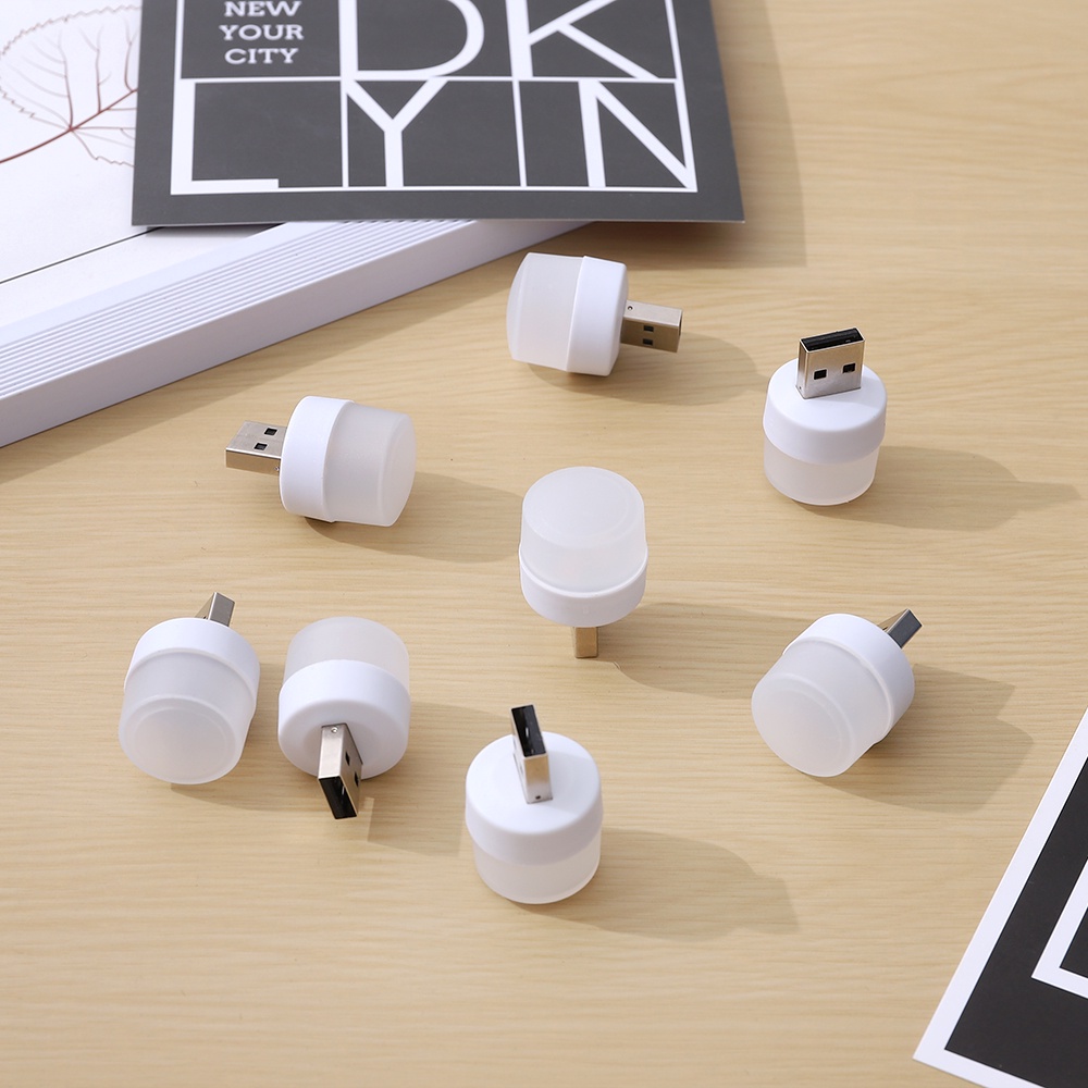 Bộ 4 Đèn LED Mini Ánh Sáng Ấm Sạc Cổng USB Mang Đi Tiện Dụng