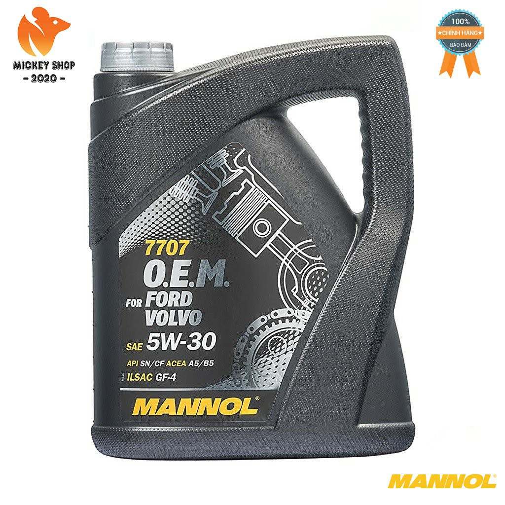 [Pro] Nhớt MANNOL 5W-30 SN O.E.M Cho Xe Ford, Volvo 7707 – 4L Hàng Đức Cao Cấp Chính Hãng - Mickey2020shop