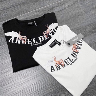 Áo thun nam nữ unisex tay lỡ Angel Devil, áo phông cotton freesize AD01 | BigBuy360 - bigbuy360.vn