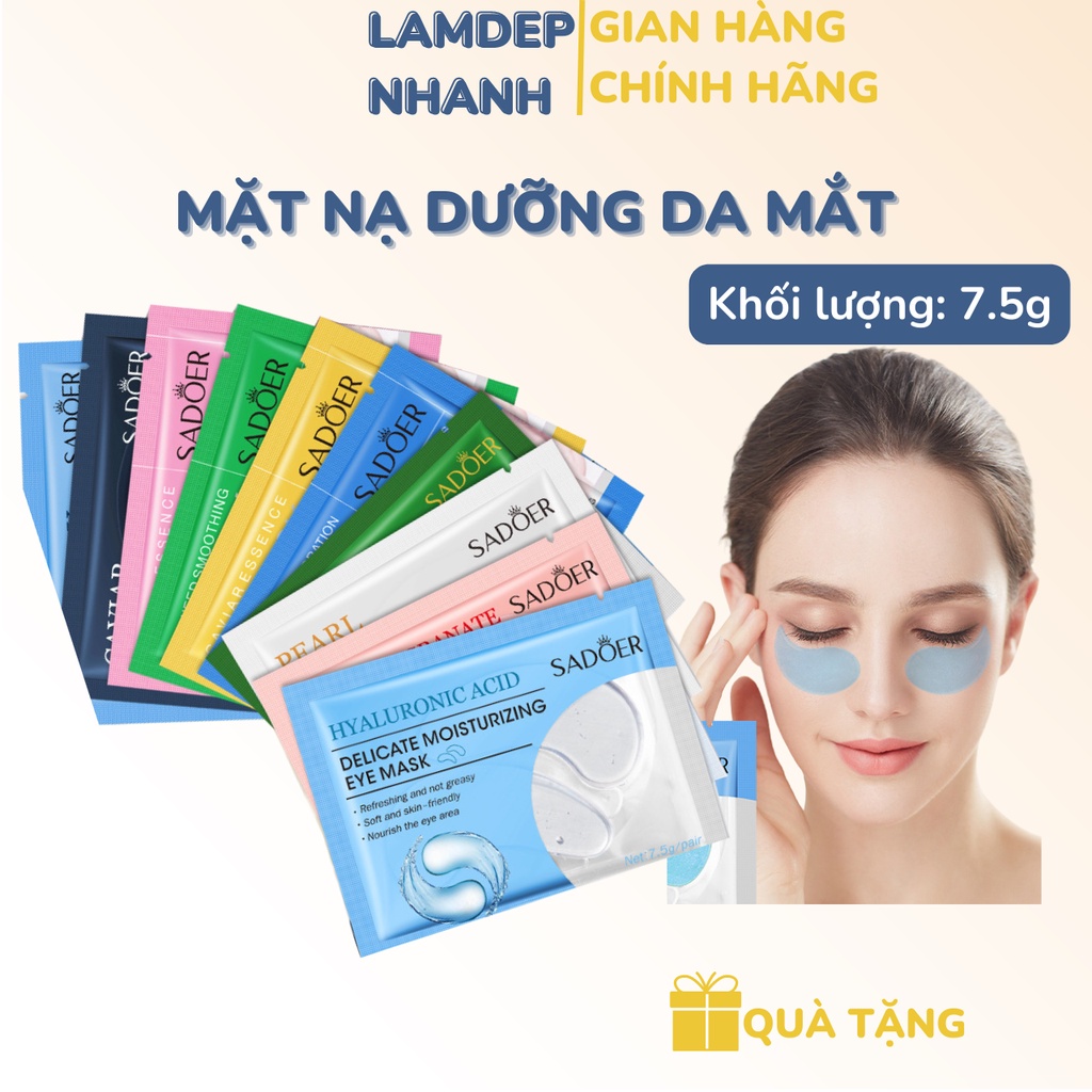 Mặt Nạ Mắt Dưỡng Ẩm, Mờ Nếp Nhăn, Giảm Quàng Thâm tinh chất thiên nhiên SADOER 7.5g