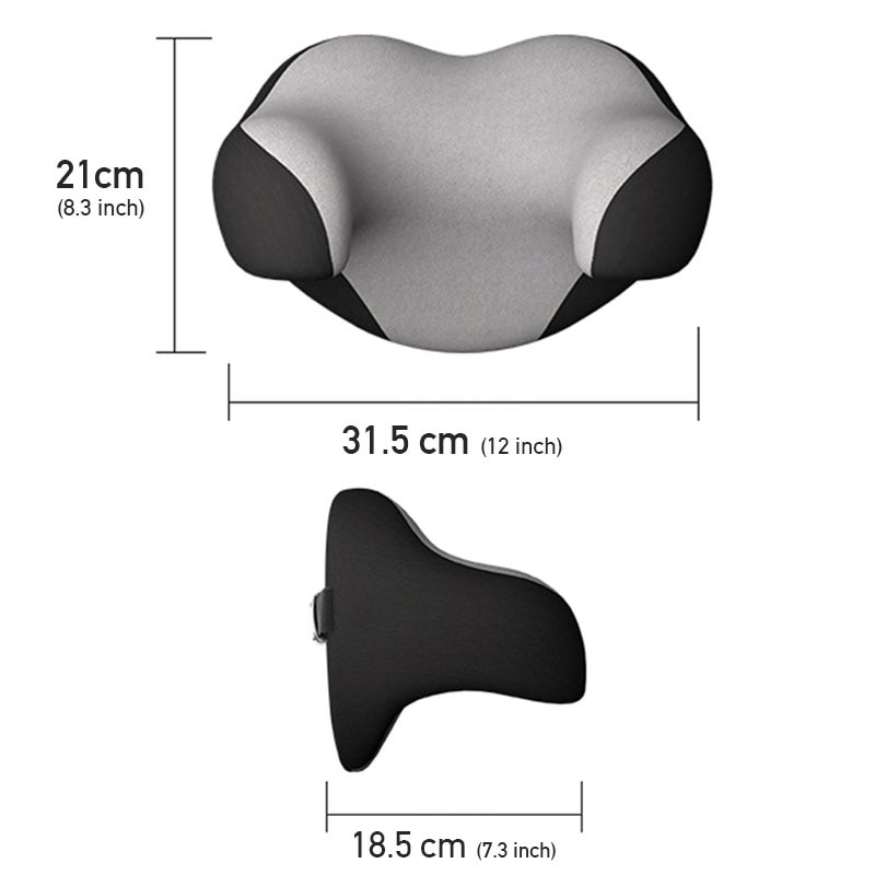 SEAMETAL Gối Tựa Cổ Bằng Memory Foam Mềm Mại Tiện Dụng Cho Xe Hơi/ Du Lịch