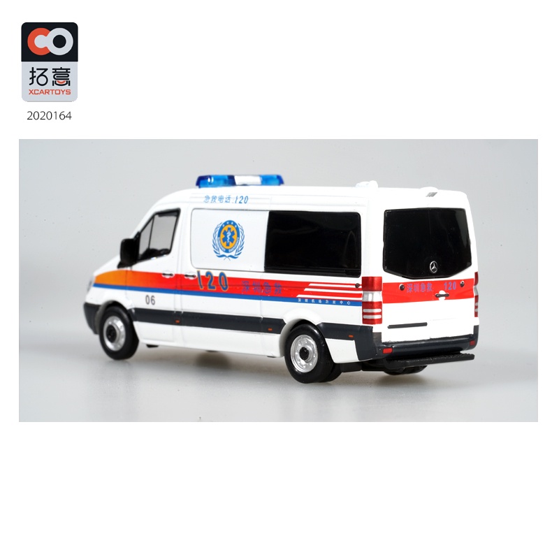 Mô Hình Đồ Chơi Xe Cảnh Sát Giao Thông Benz Sprinter Airport HK Với Tỷ Lệ 1: 64