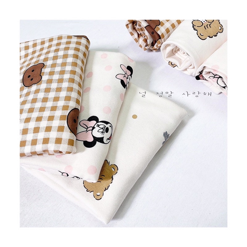 Bộ nỉ bông hoạ tiết dễ thương cho bé trai bé gái
