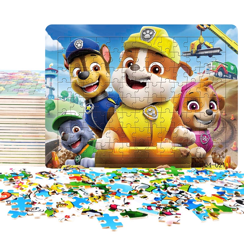 Bộ Đồ Chơi Xếp Hình Paw Patrol 104 Mảnh Cho Bé