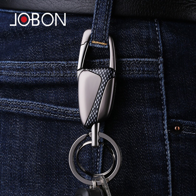 Móc khoá ô tô xe máy cao cấp JOBON ZB190 - Móc chìa khóa đa năng đeo đỉa cạp quần.
