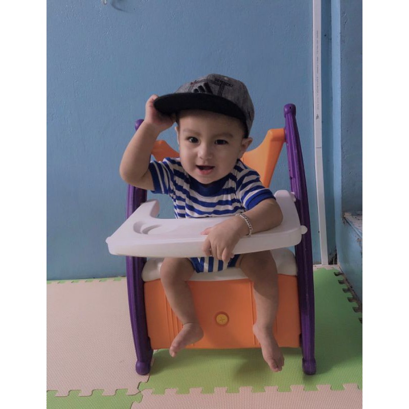 GHẾ ĂN DẬM KẾT HỢP BẬP BÊNH CHO BÉ THỎA THÍCH VUI CHƠI