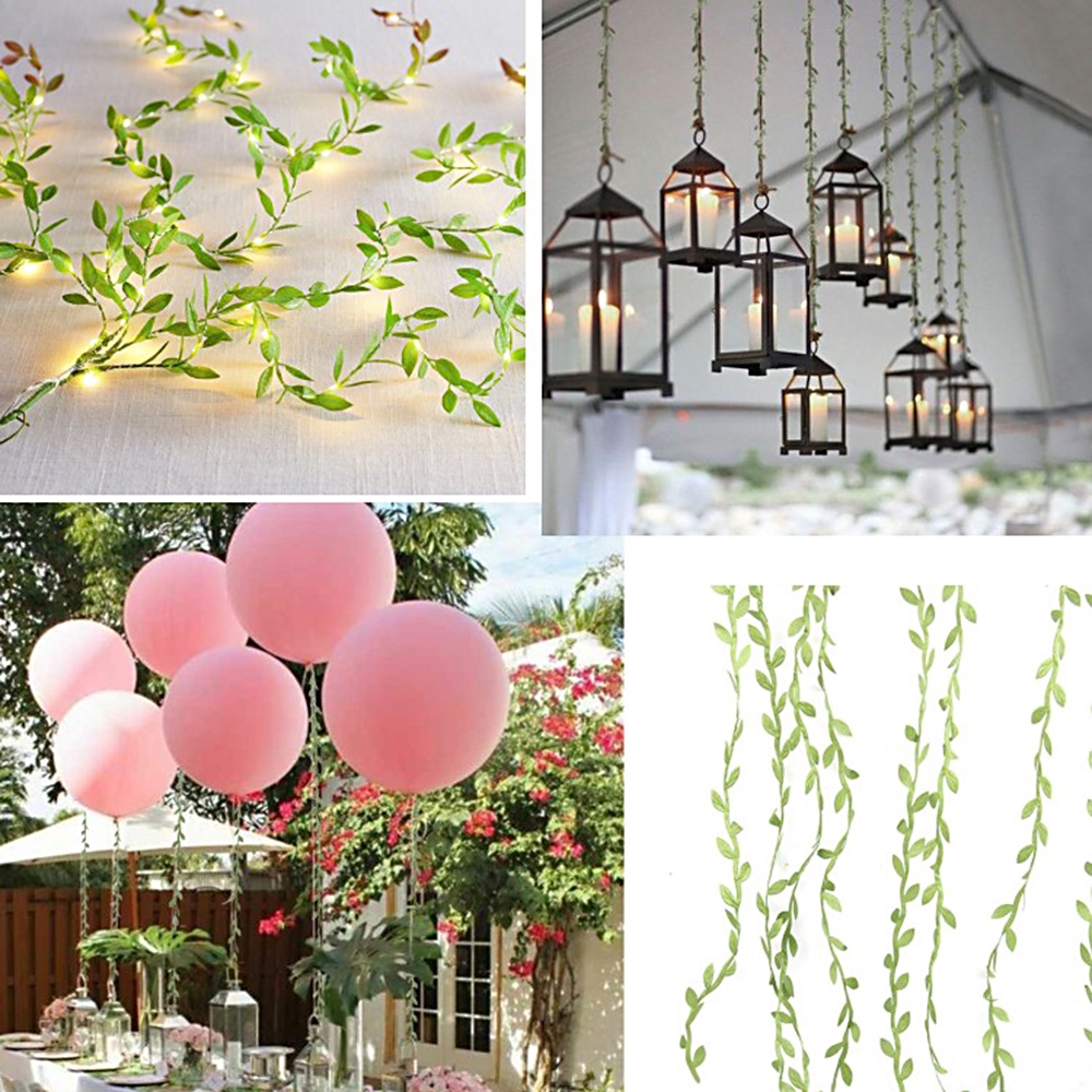 Vòng cây nhân tạo trang trí tiệc cưới sinh nhật LONTIME 5M 10M 20M 40M 77M