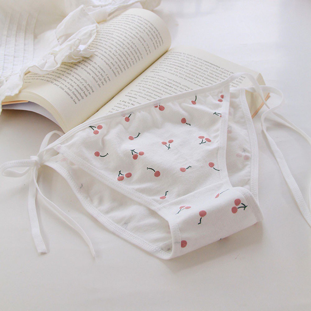 Quần lót bằng cotton không đường may in họa tiết hoạt hình thiết kế dễ thương nhiều màu sắc cho nữ