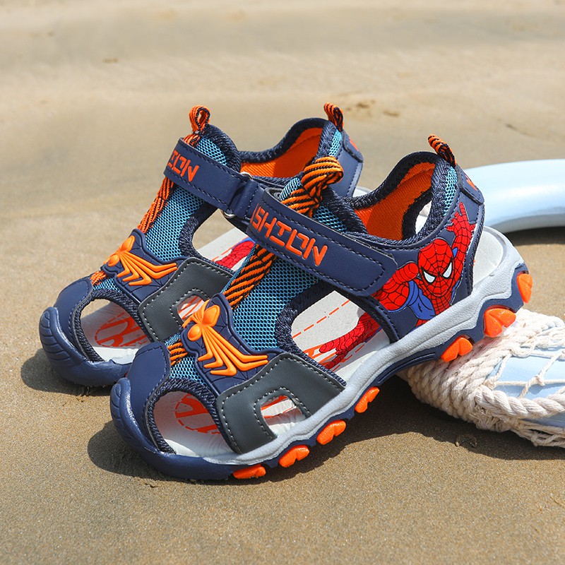 [Rẻ vô địch] Sandal bé trai siêu nhân nhện sandal người nhện cho bé siêu phong cách đi êm chân