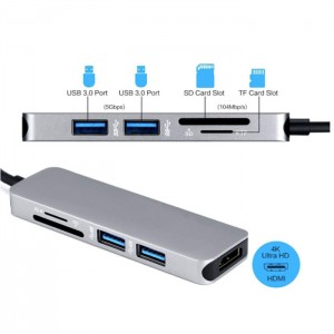 Cổng chuyển Type-C to HDMI 5in1 Adapter