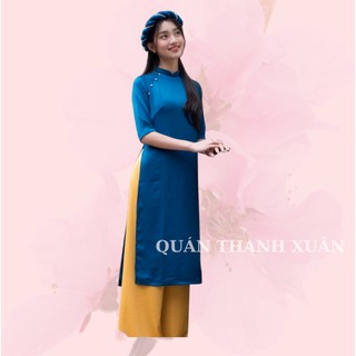 Áo dài cách tân nữ tay lỡ cổ cao thủ công