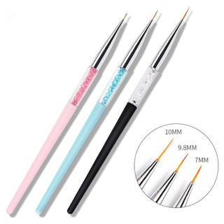 Set Cọ Nét 7/9/12mm Cán Pha Lê 3 Cây