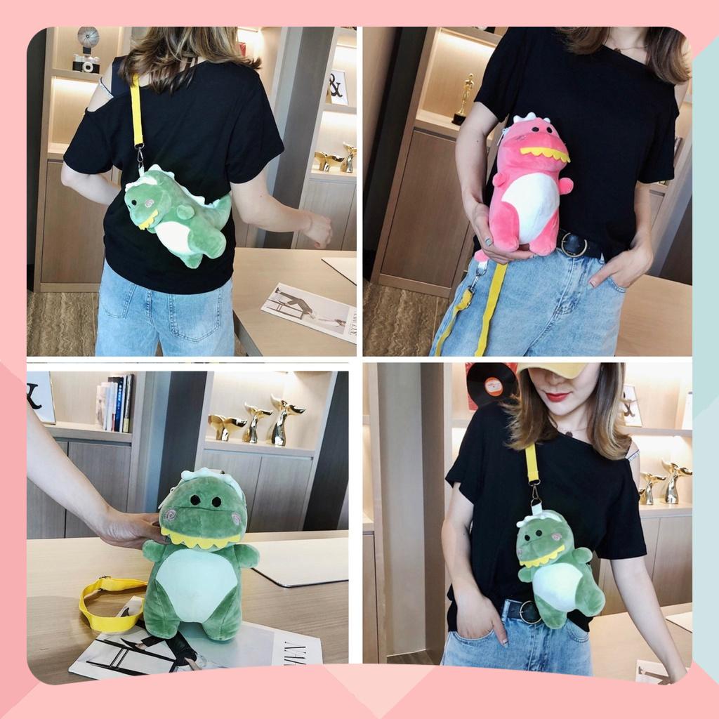 Túi Đeo Chéo Khủng Long  - Túi Đeo Chéo Thú Bông Đẹp Túi Gấu Cute