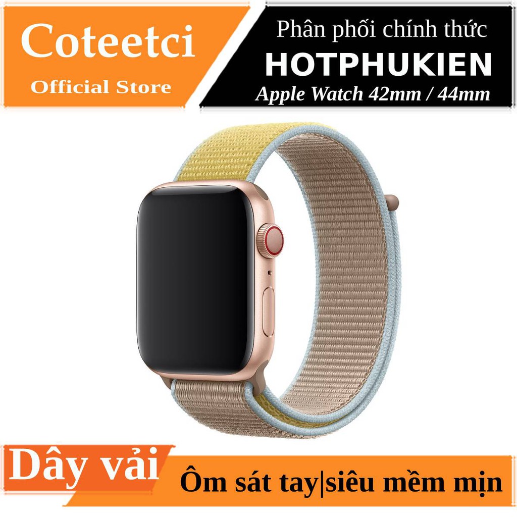 Dây vải đeo thay thế cho Apple Watch hiệu Coteetci Sport Loop (thời trang cá tính, dây siêu bền) - Hàng chính hãng