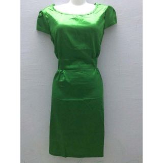 Đầm ôm body phi bóng xanh lá size M