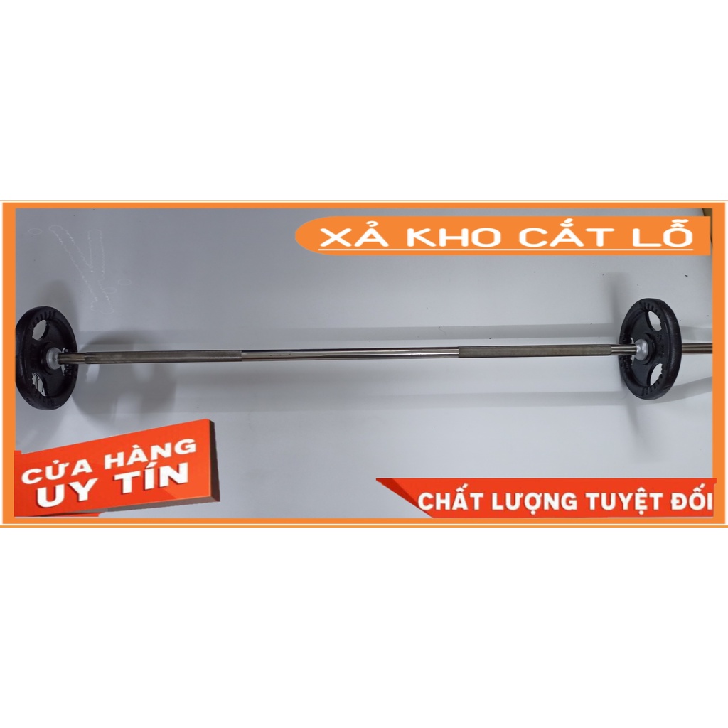 đòn tạ 1,9m phi 30 đầu kẹp (Thanh lý)