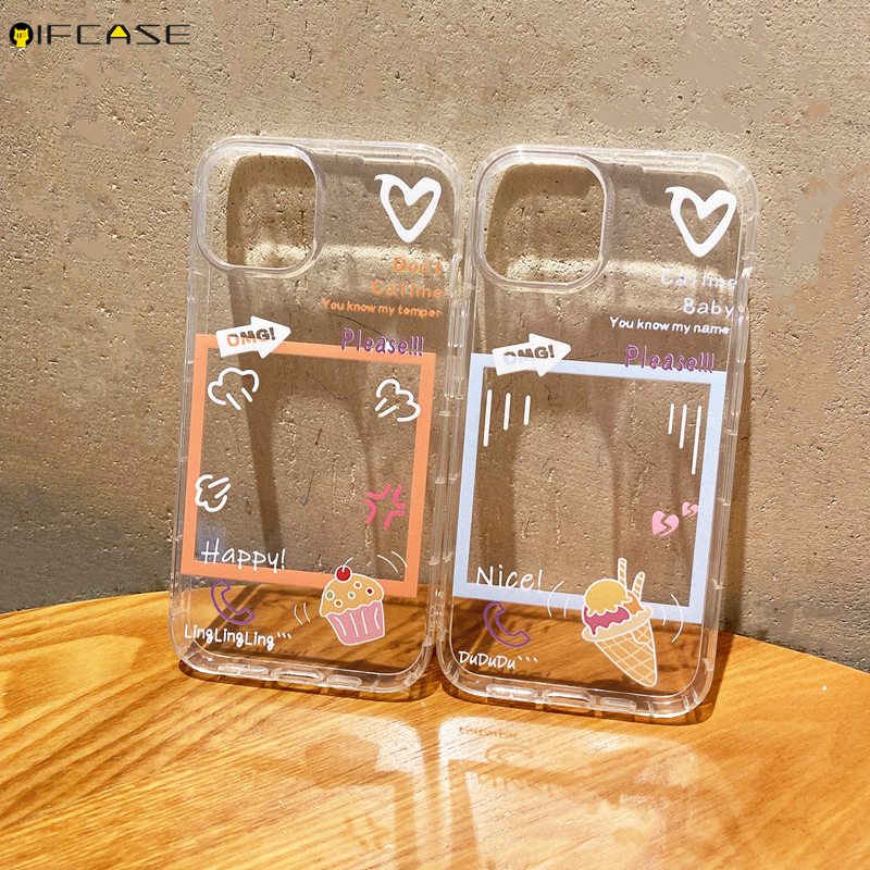 Ốp Điện Thoại Mềm Trong Suốt Hình Cây Kem Cho Xiaomi Redmi 10 10A 10C 9 9T 9A 9C Note 11 10 9 8 7 6 Pro Max 11S 10S 9S