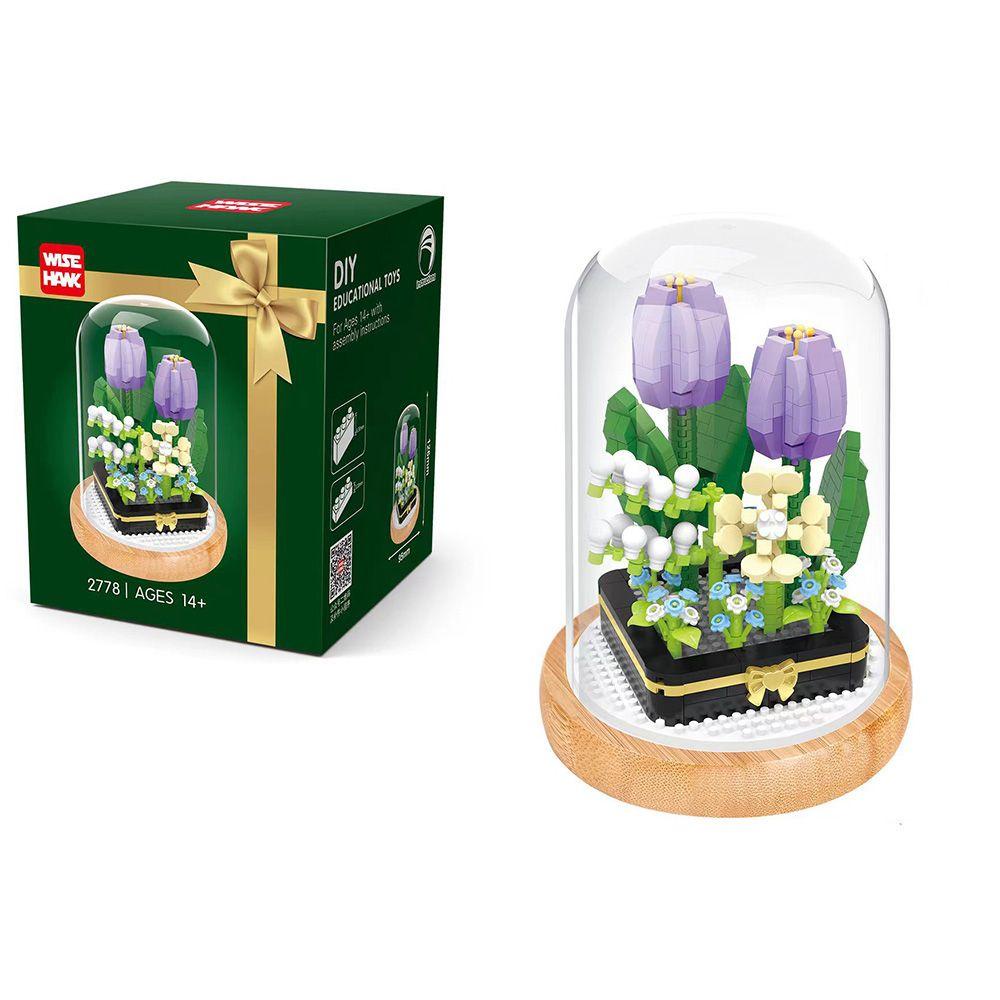 Đồ Chơi Lắp Ráp Hình Hoa Hồng Ba Chiều Sáng Tạo