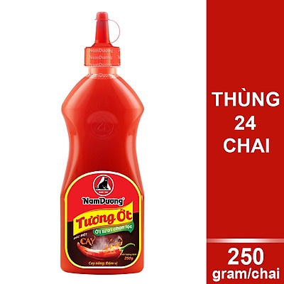 Tương ớt, tương đen, tương cà Nam Dương chai 250g