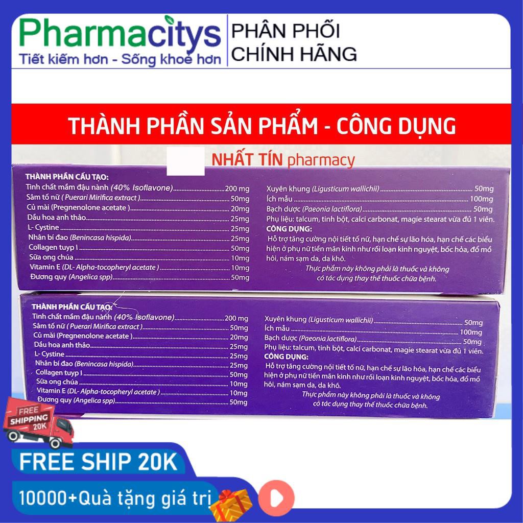 Viên uống tăng nội tiết tố nữ, giảm nám sạm da, ổn định vòng kinh, tăng sinh lý nữ Sâm Ngọc Nữ - Vỉ 30 viên | BigBuy360 - bigbuy360.vn