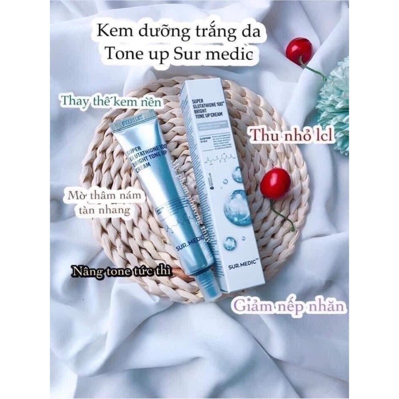 kem dưỡng trắng sur medic