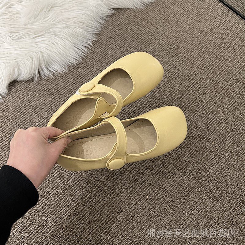 Giày Búp Bê Mary Jane Đế Bằng Thời Trang Mùa Xuân 2022 Phong Cách Mới Cho Nữ ZGE2