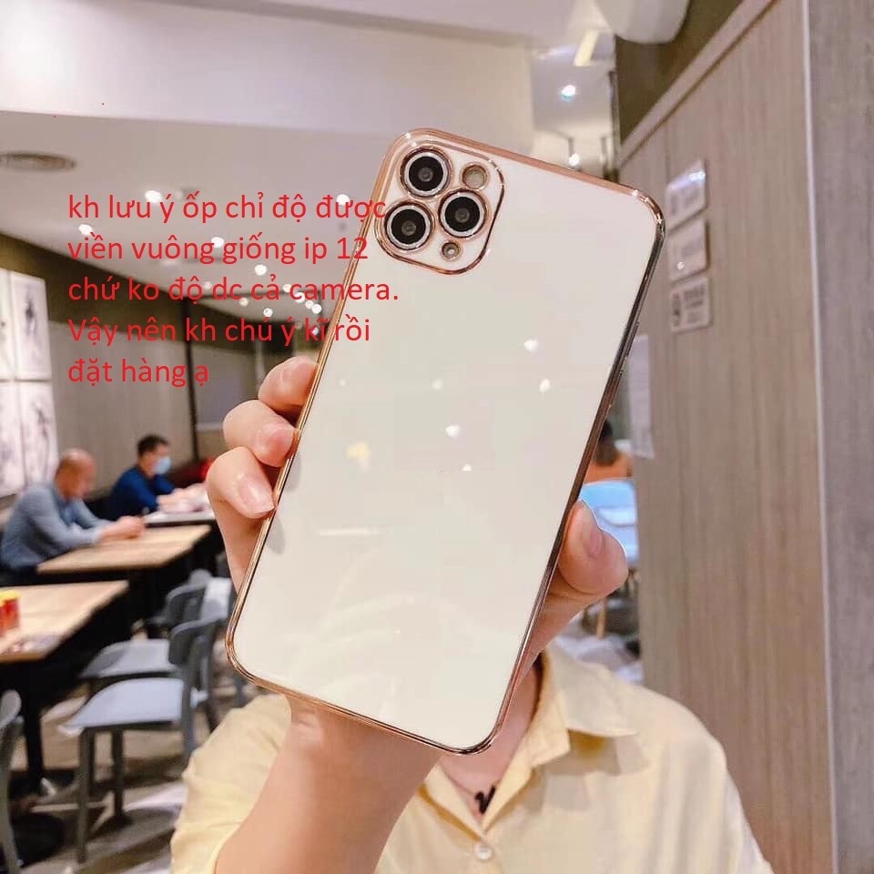 ⚡Ốp lưng iphone - Ốp iphone⚡Độ 12 viền vuông BVC  ip 6,6s/6P/7,8 Plus/X,XS/XSMAX//11 PRO MAX/12 pro max/13 pro max
