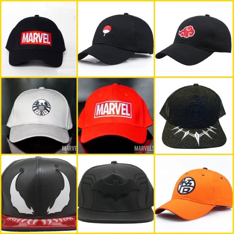 [MARVELSTORE] Mũ thời trang, mũ lưỡi trai Naruto , dragon ball, mũ Marvel