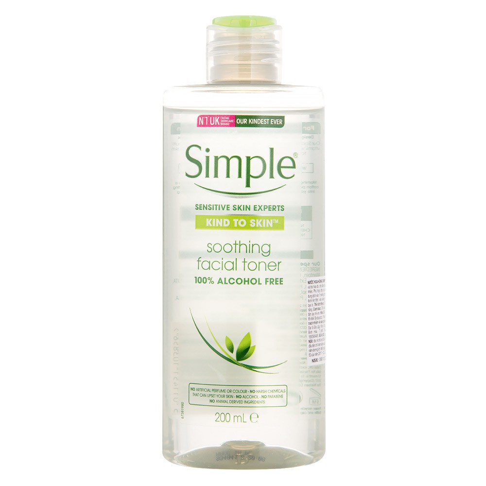 Simple - Nước Hoa Hồng Simple Dành Cho Da Nhạy Cảm 200ml