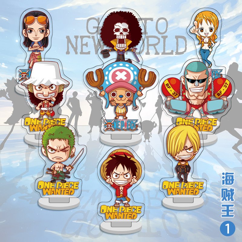 ( 1 cái mini ) Mô hình standee ANIME Naruto One Piece Kimetsu Hanako Miku Bungou Thiên Quan Titan Mob Genshin chibi