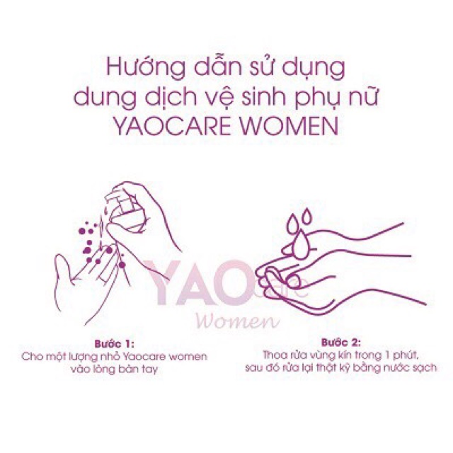 Yao care Women- dung dịch vệ sinh phụ nữ 100ml