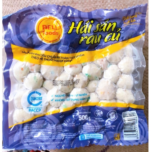 Viên rau củ Deli 500g - Hàng chuẩn Deli Food