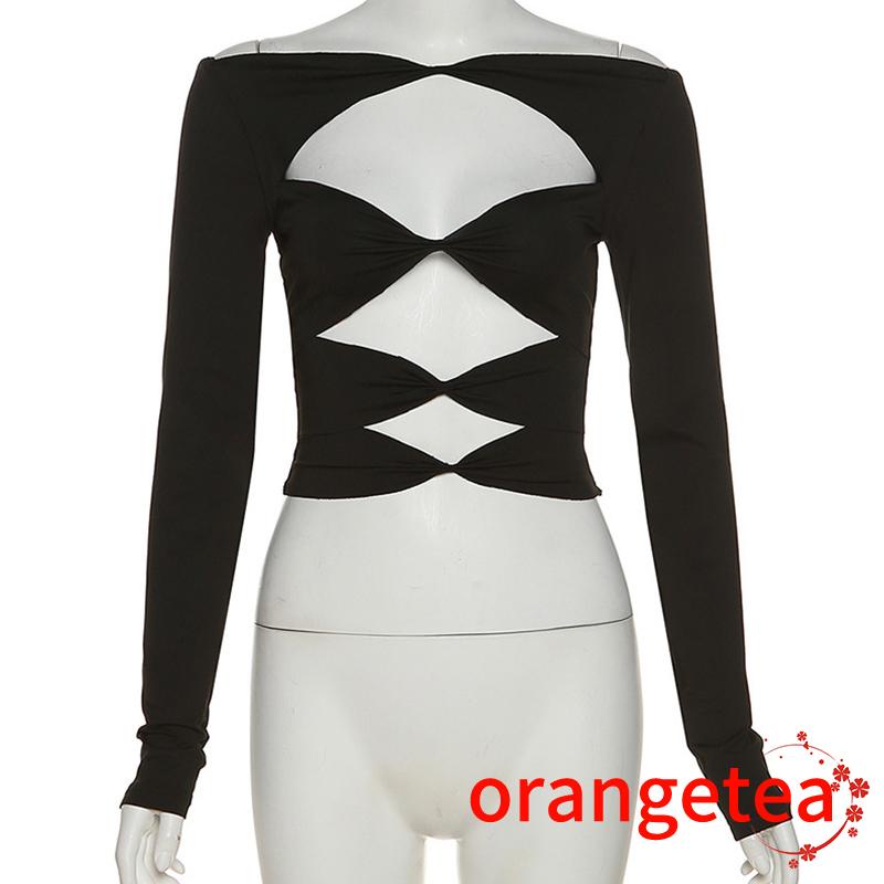 Áo Thun Lửng Tay Dài Cổ Thuyền Thời Trang Cho Nữ