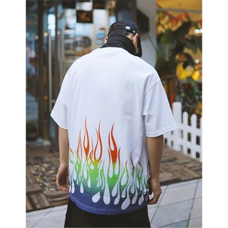 Áo phông FIRE (áo phông tay lỡ 100% cotton) - Ảnh thật