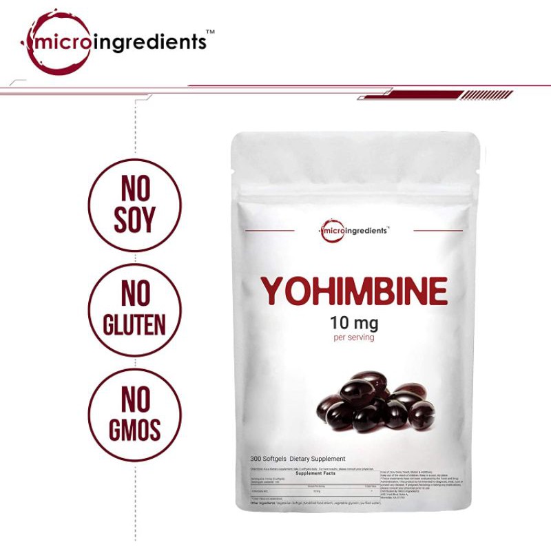 Tăng Cơ Giảm Mỡ Giảm Cân Yohimbine 10mg Micro ingredients