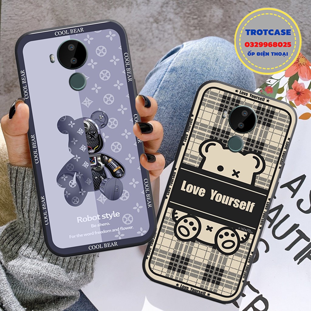 Ốp lưng điện thoại Nokia 3.4 / Nokia 8.3 / Nokia C30 - in hình chú gấu bear brick mới nhất và mặt gấu