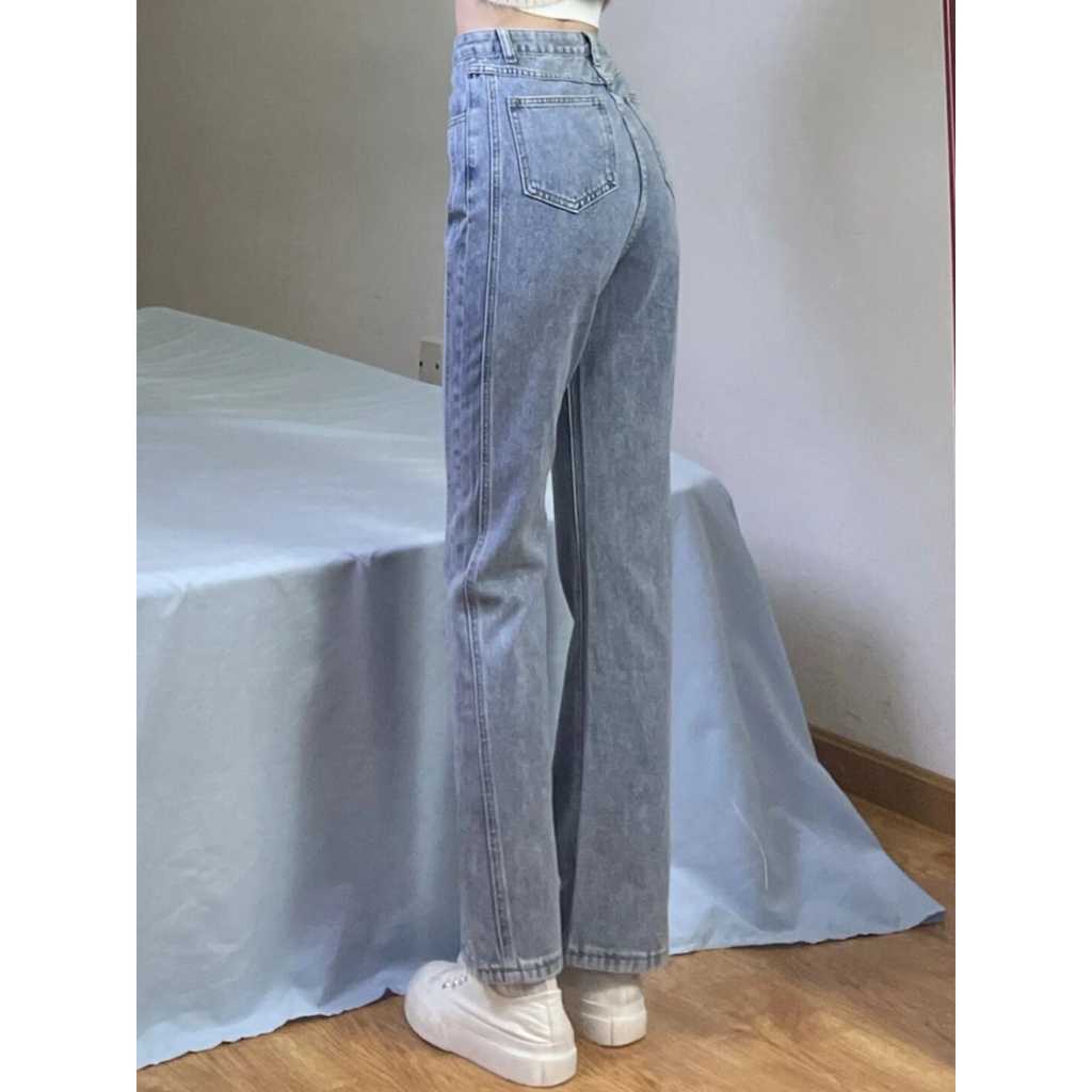Quần Jeans Dài Ống Loe Thời Trang Dành Cho Nữ