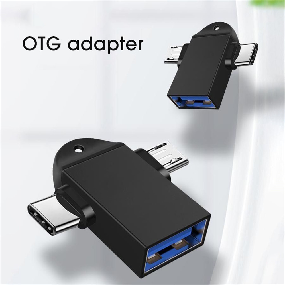 Cáp Chuyển Đổi Usb 3.0 Otg 2 Trong 1 Cho Huawei / Macbook / Samsung