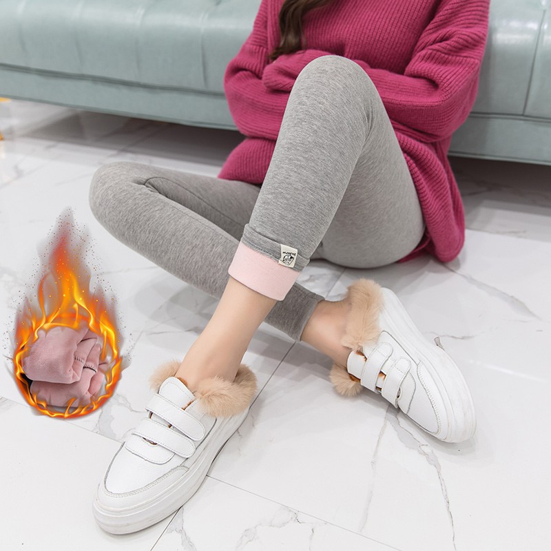 Quần nhung dài thời trang giữ ấm dành cho mẹ bầu