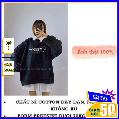 Áo Sweater Covernat Form Rộng Unisex Tay Bồng Nam Nữ Mặc Được Chất Nỉ Bông Hàng Xuất Dày Đẹp Không Bai, Không Xù AN12