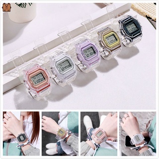 Đồng hồ đeo tay điện tử mặt vuông có đèn LED phong cách thể thao thời trang cho học sinh - SIÊU HOT