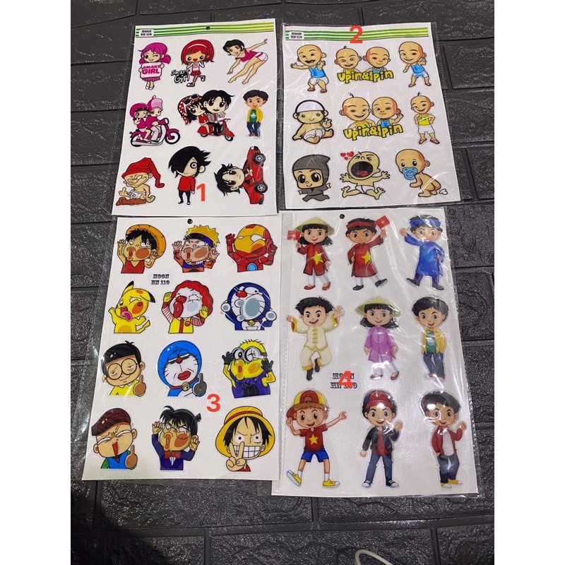 [Siêu Rẻ] [Sticker Single]  Hình Dán Sticker Tem Xe | Sticker Dán Xe, Tem Dán Xe Máy, Xe Điện Chống Thấm Nước