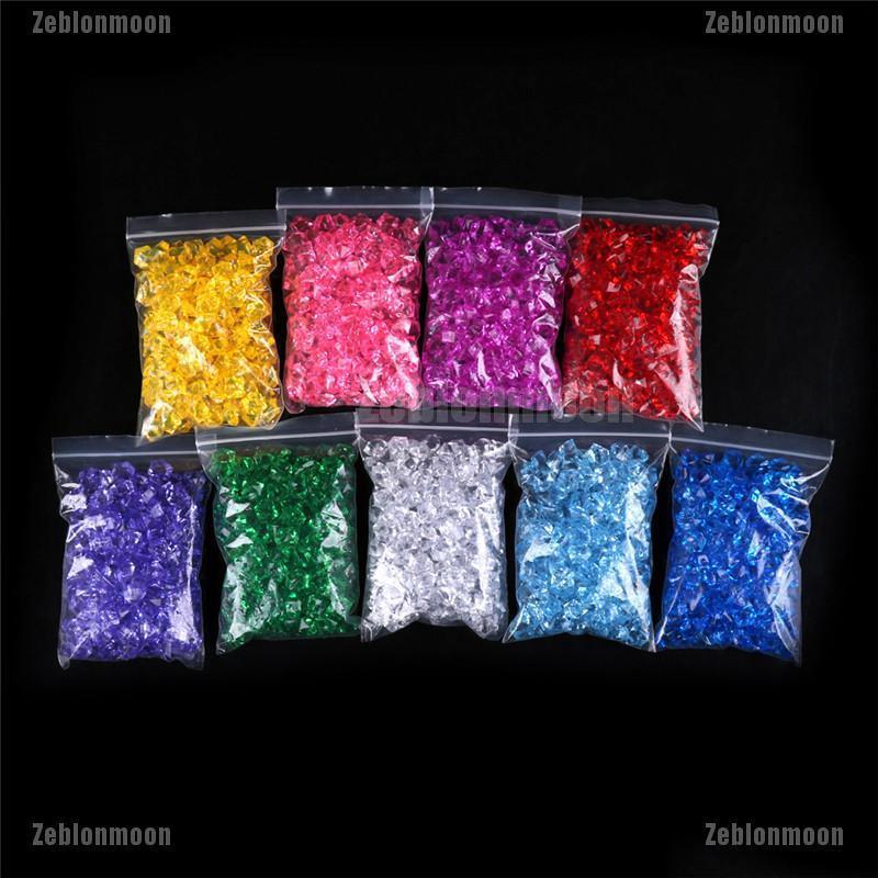 Bộ 150 Hạt Pha Lê Acrylic Nhiều Màu Sắc Dùng Trang Trí